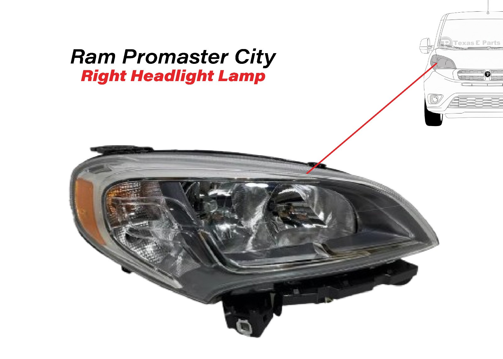 New Fits 2015 2022 Ram Promaster City Headlight Lamp Front Right Local Pickup New Fits 2015 2022 Ram Promaster City Headlight Lamp Front Right Local Pickup