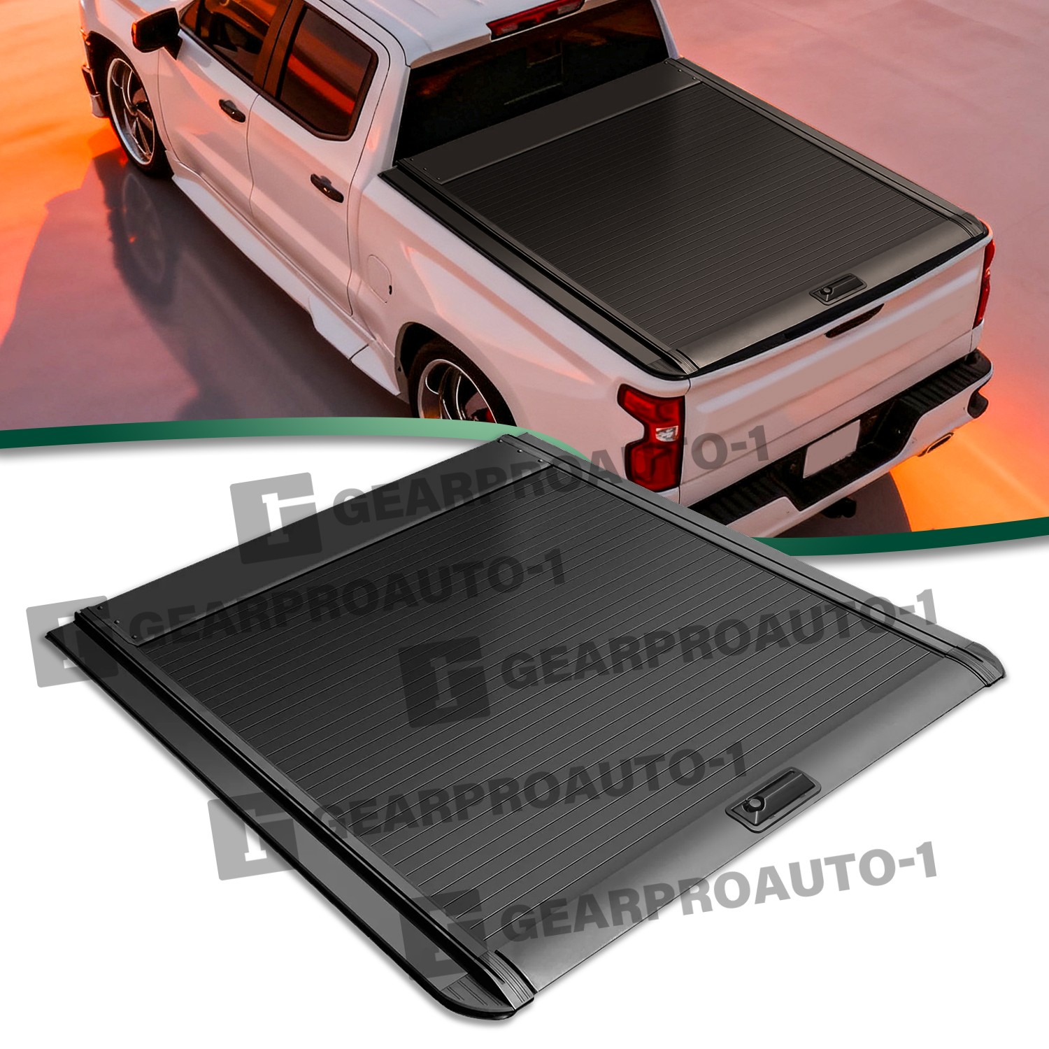 6.6 FT Hard Truck Bed Tonneau Cover Retractable For 2019-2026Chevy Silverado 6.6 FT Hard Truck Bed Tonneau Cover Retractable For 2019-2026Chevy Silverado