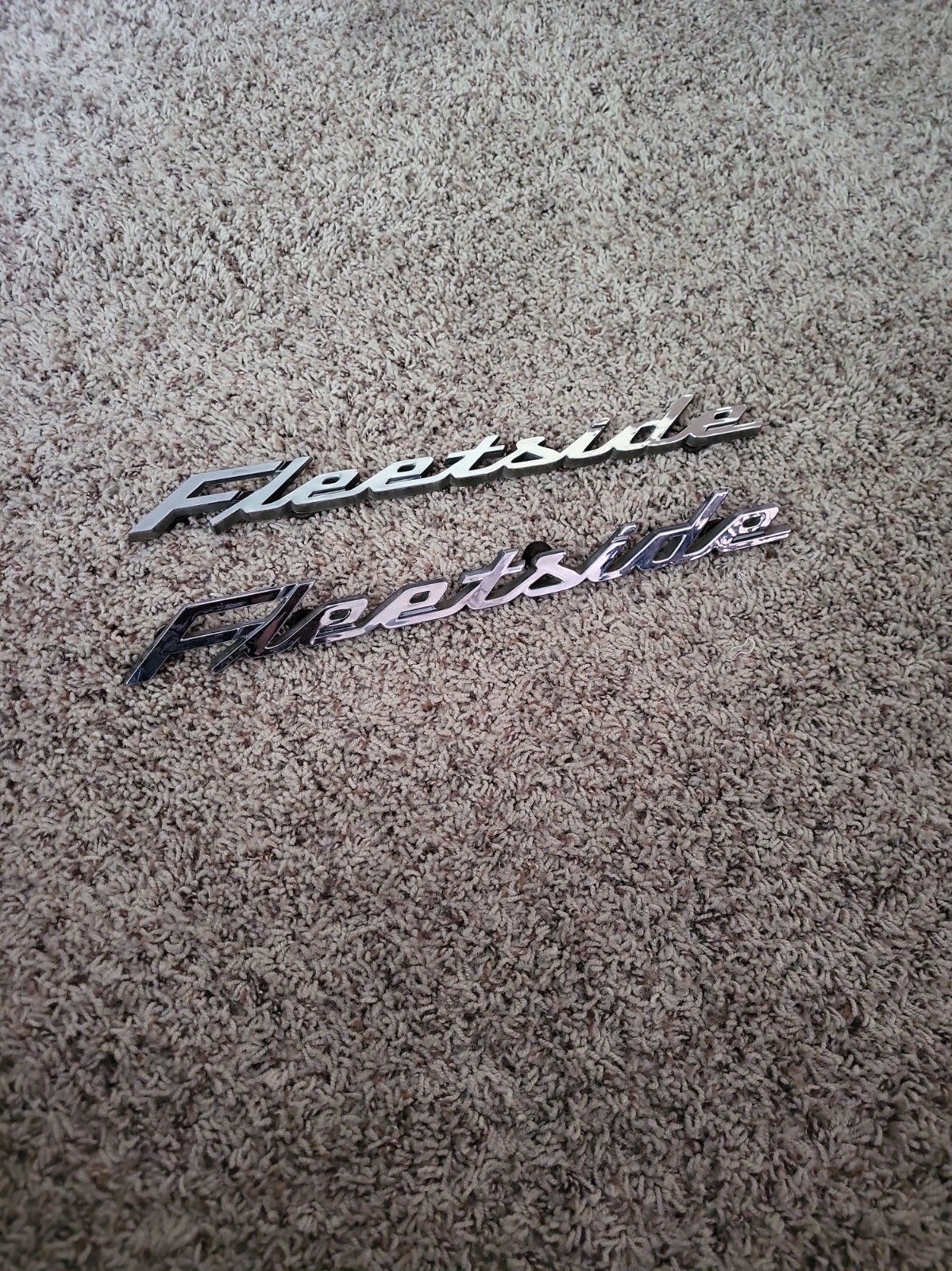 Vintage 1958-59 Chevy Apache Fleetside Emblems 1 Pair Nice Vintage 1958-59 Chevy Apache Fleetside Emblems 1 Pair Nice