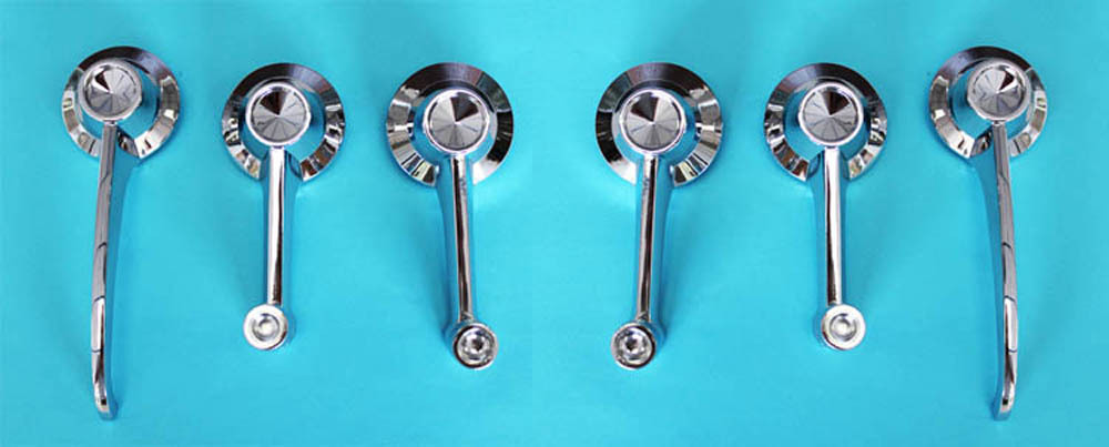 NEW 1964-1965 Mustang Door Handle Kit Inside Interior Door, Window, Quarters 6x NEW 1964-1965 Mustang Door Handle Kit Inside Interior Door, Window, Quarters 6x
