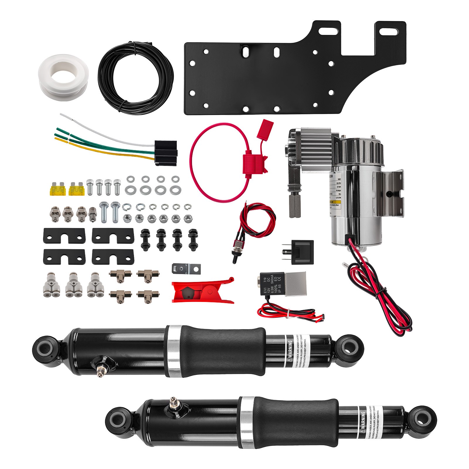 Rear Air Ride Suspension Set Fit Harley Touring Road King Street Glide 1994-2025