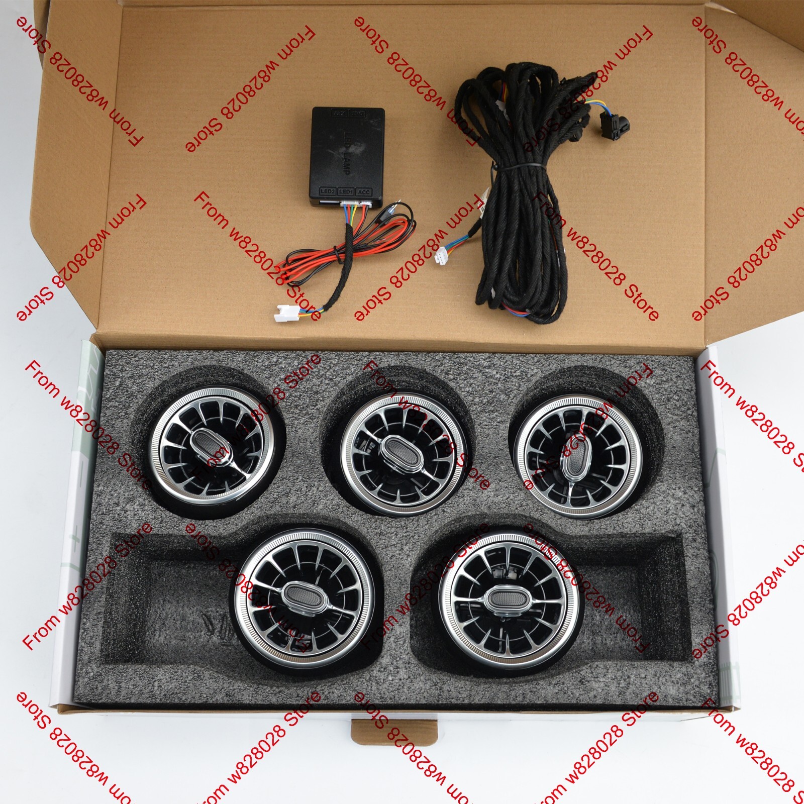 256 Colors APP  Control Air Vent LED Ambient Light For Benz A Class W176