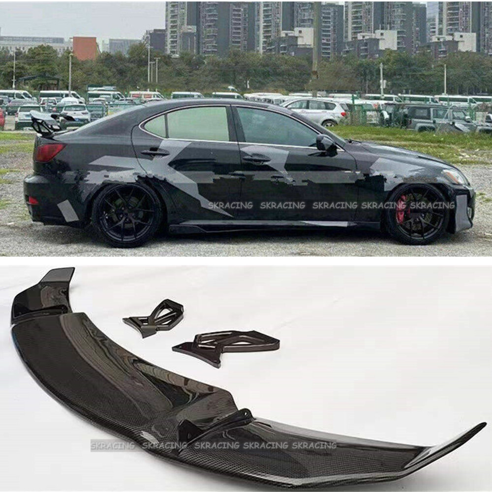 For 06-20 IS250 IS350 IS200t GT Style Rear Trunk Spoiler Wing ABS Carbon Look For 06-20 IS250 IS350 IS200t GT Style Rear Trunk Spoiler Wing ABS Carbon Look