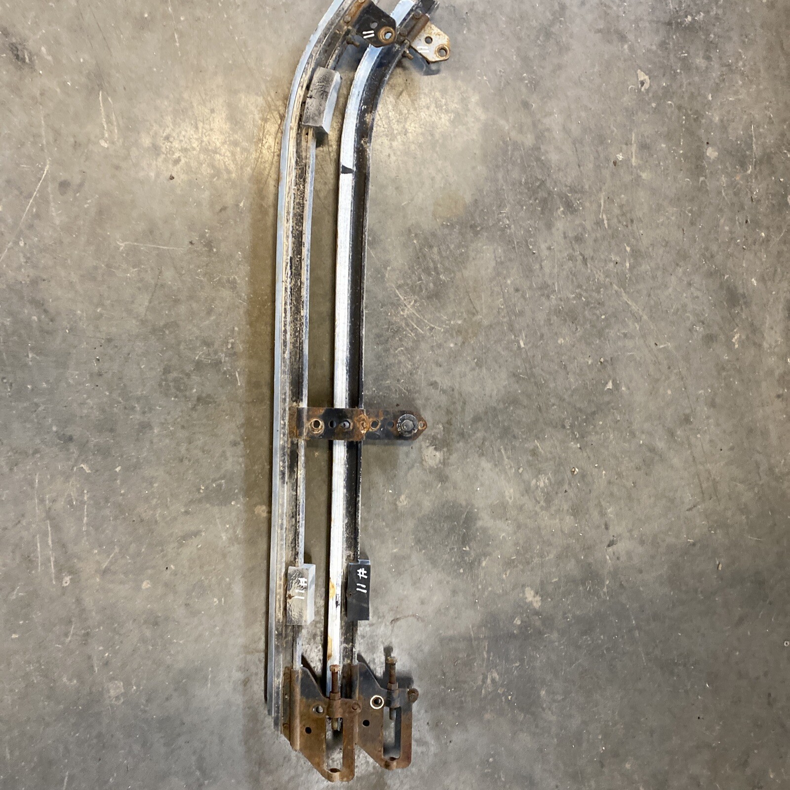 Vintage 1976 - 1978 Polaris TX 440 Tx340 Suspension Track Slide Rails #11 Vintage 1976 - 1978 Polaris TX 440 Tx340 Suspension Track Slide Rails #11