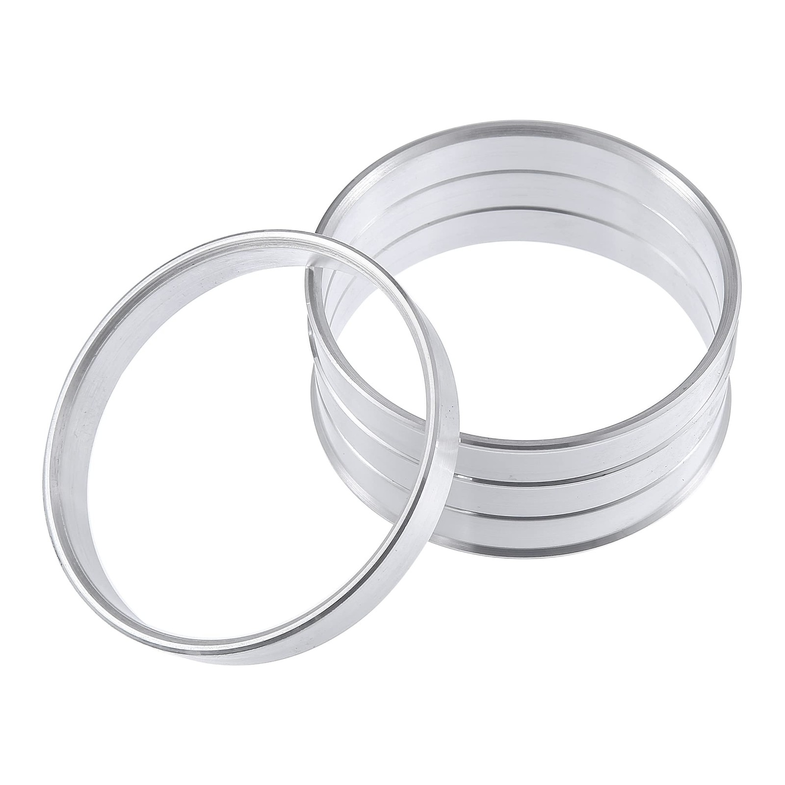 X AUTOHAUX 4pcs OD 68mm to ID 64.1mm Aluminum Alloy Car Auto Hub Centric Rings
