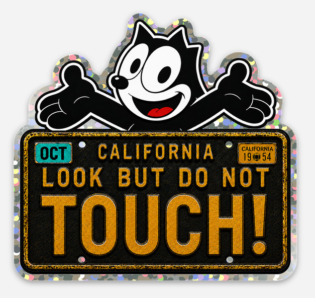 Lowrider Felix the Cat Carshow Sticker - \