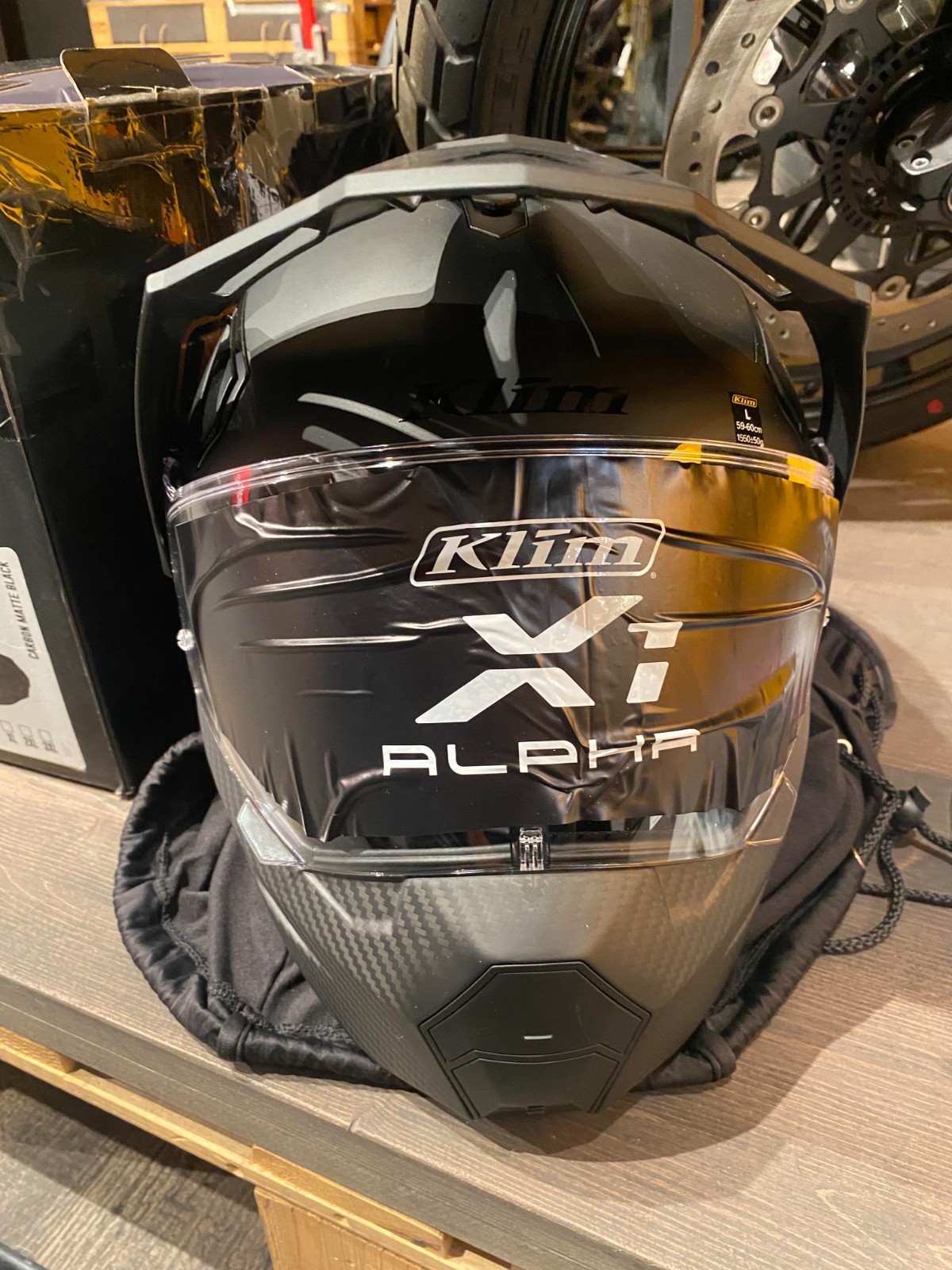 Klim X1 Alpha Helmet Carbon Matte Black Size M