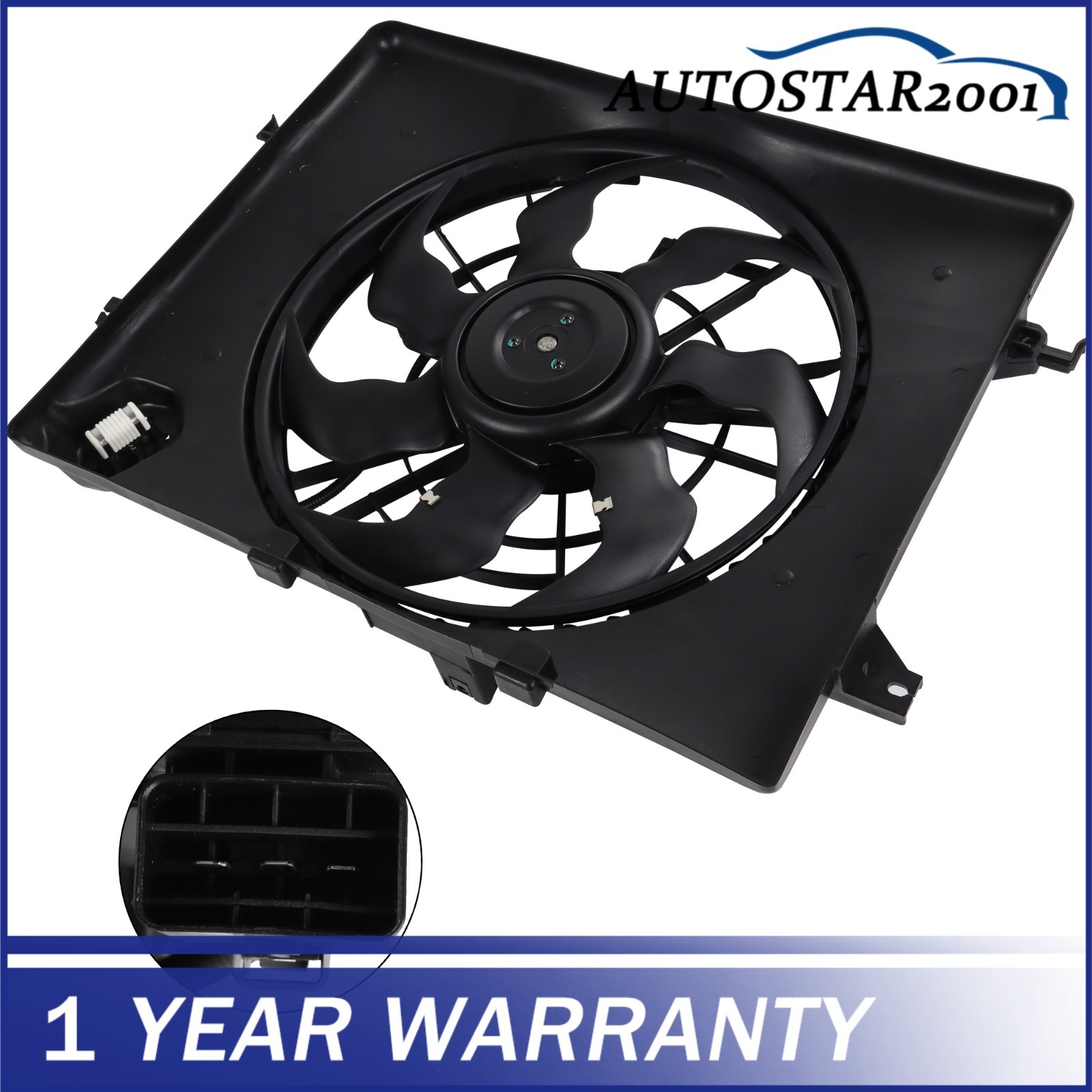Electric Radiator Cooling Fan Assembly For Hyundai Sonata 2011 2012 2013 NEW