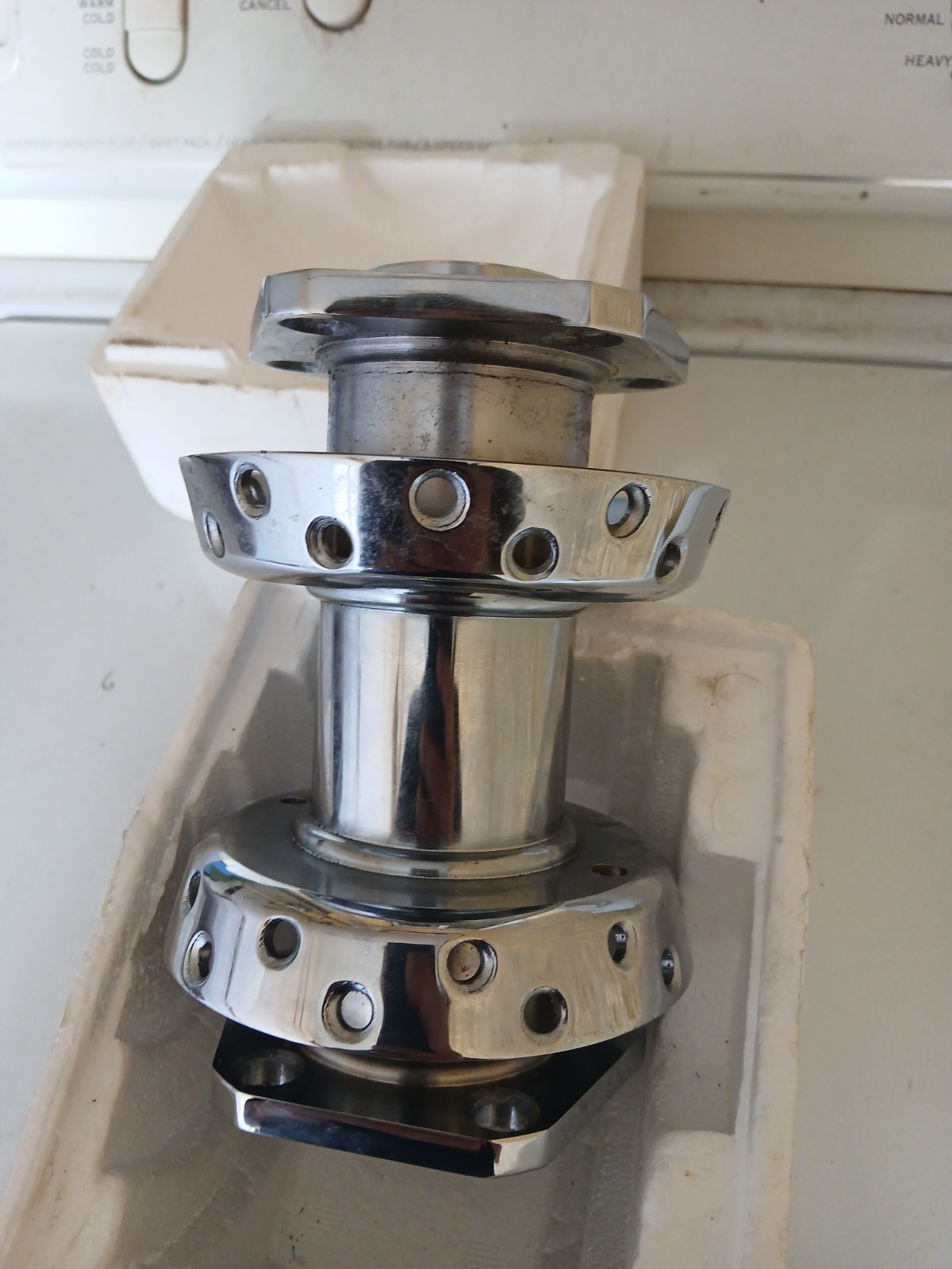 Factory Sample Chrome Rear Wheel Hub fits Harley Davidson