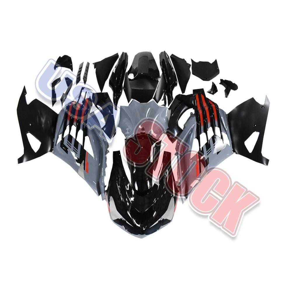 FFK Injection Grey Black Fairing Fit for Kawasaki 2012-2022 Ninja ZX14R a017