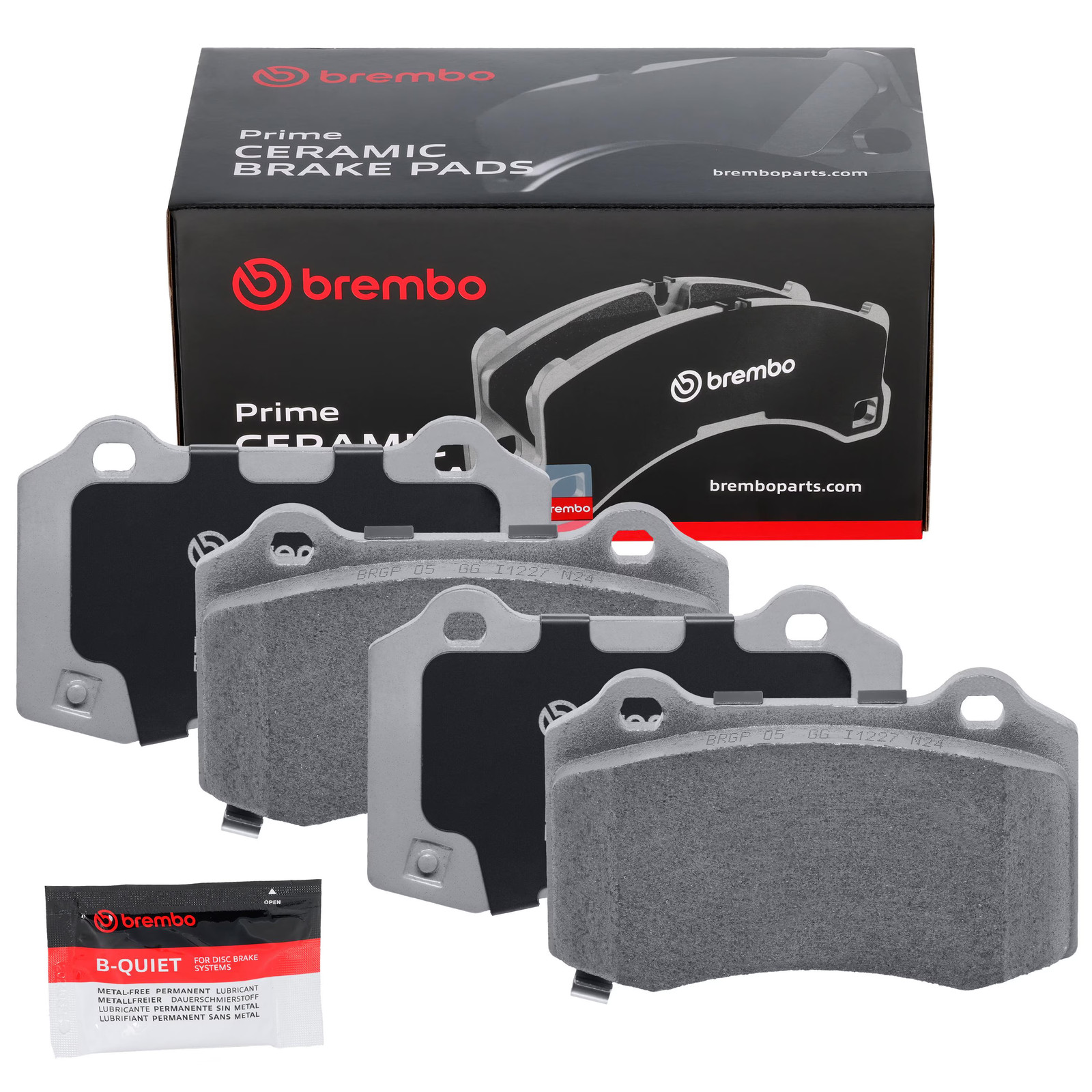 Brembo P11024N NAO Ceramic Rear Brake Pads for 04-23 Dodge/Chevy/Cadillac V8
