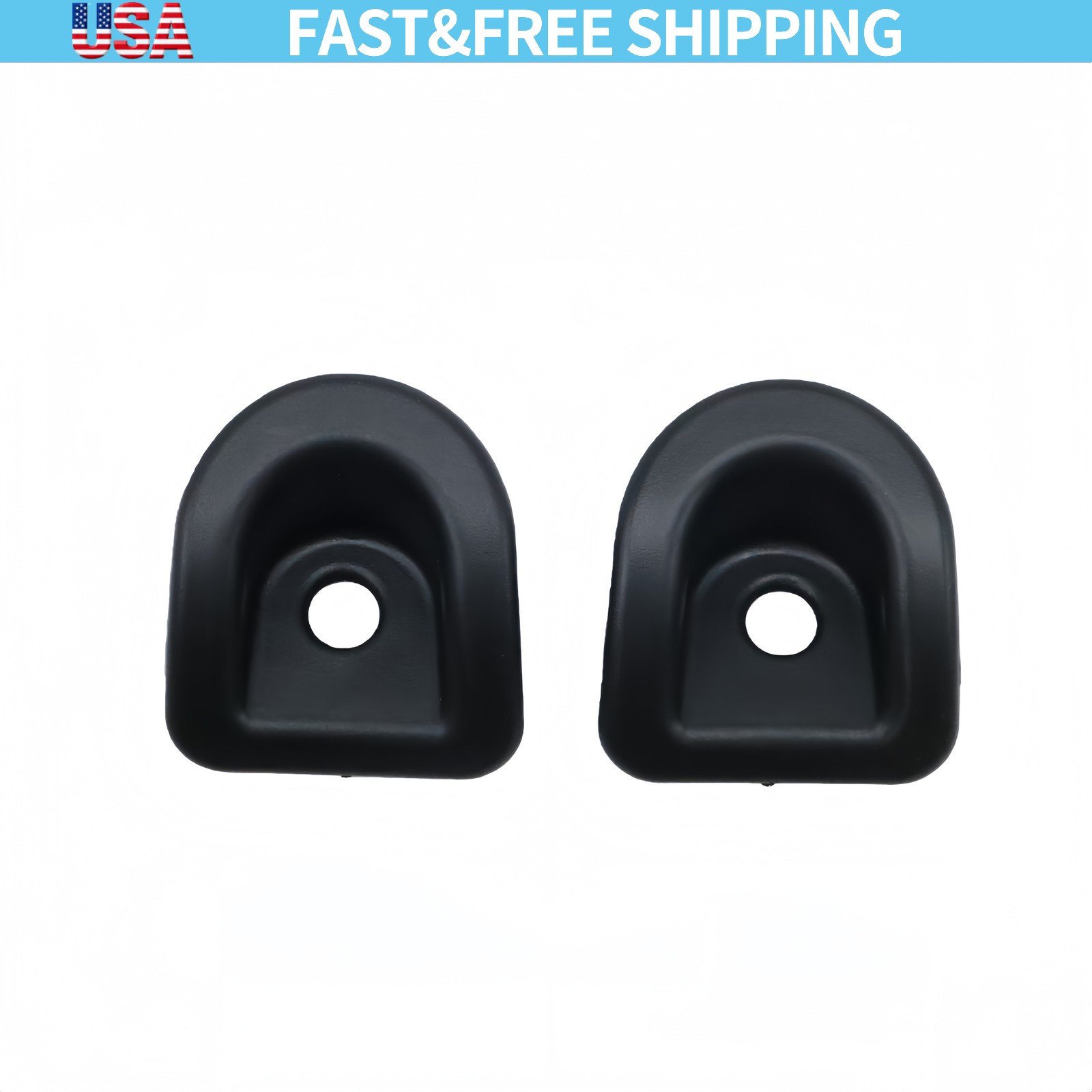 For 2005-2014 Ford Mustang Black Door Lock Knob Grommet Bezel Cover Pair New