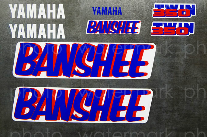 1988 88' Yamaha Banshee 8pc full graphics kit stickers decals YFZ350 graficos
