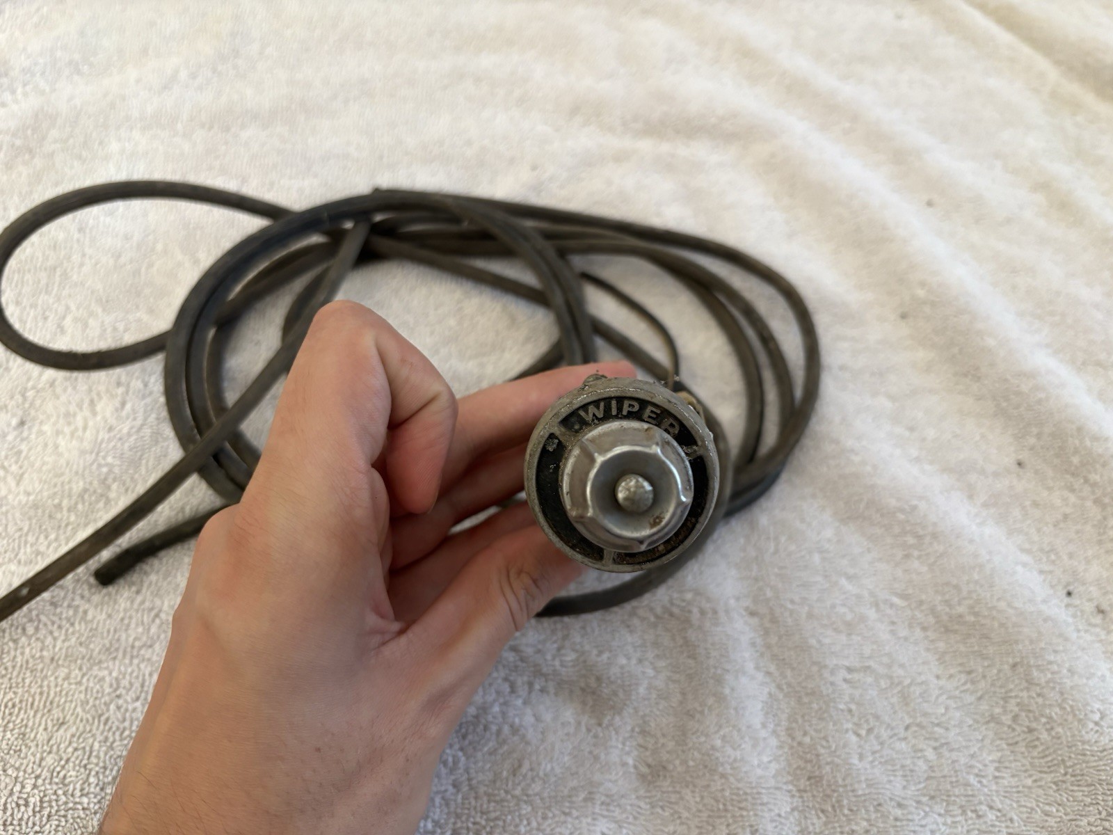 1958 Chevy Impala Windshield Wiper Switch & Bezel 3744903,