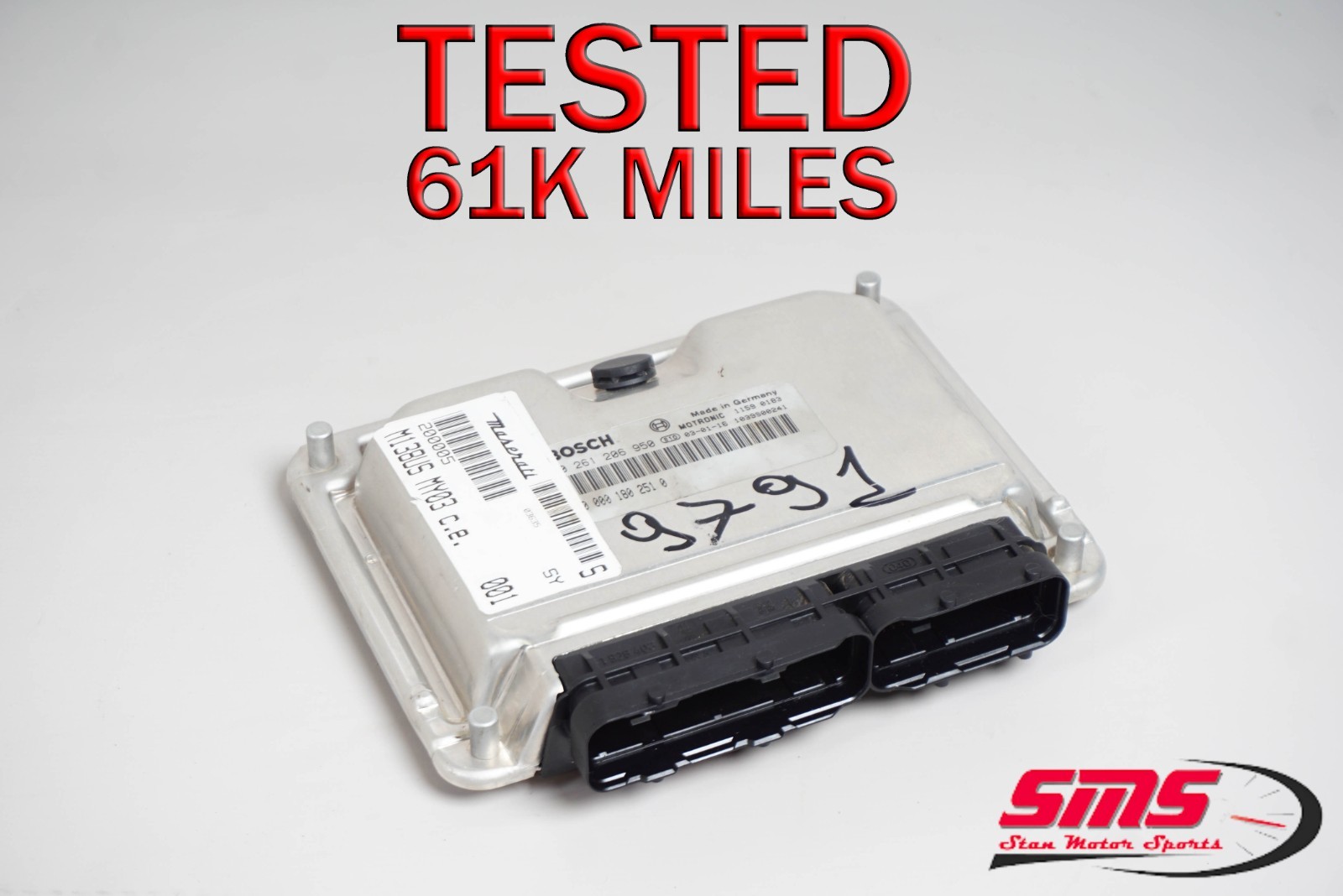 02-05 Maserati Spyder 4200 M138 ECU Engine Control Unit Module ECM OEM