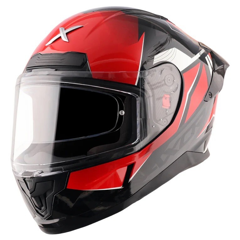 AXOR “SABER SHADOW” DOT & ECE Certified Motorcycle Helmets with Spoiler
