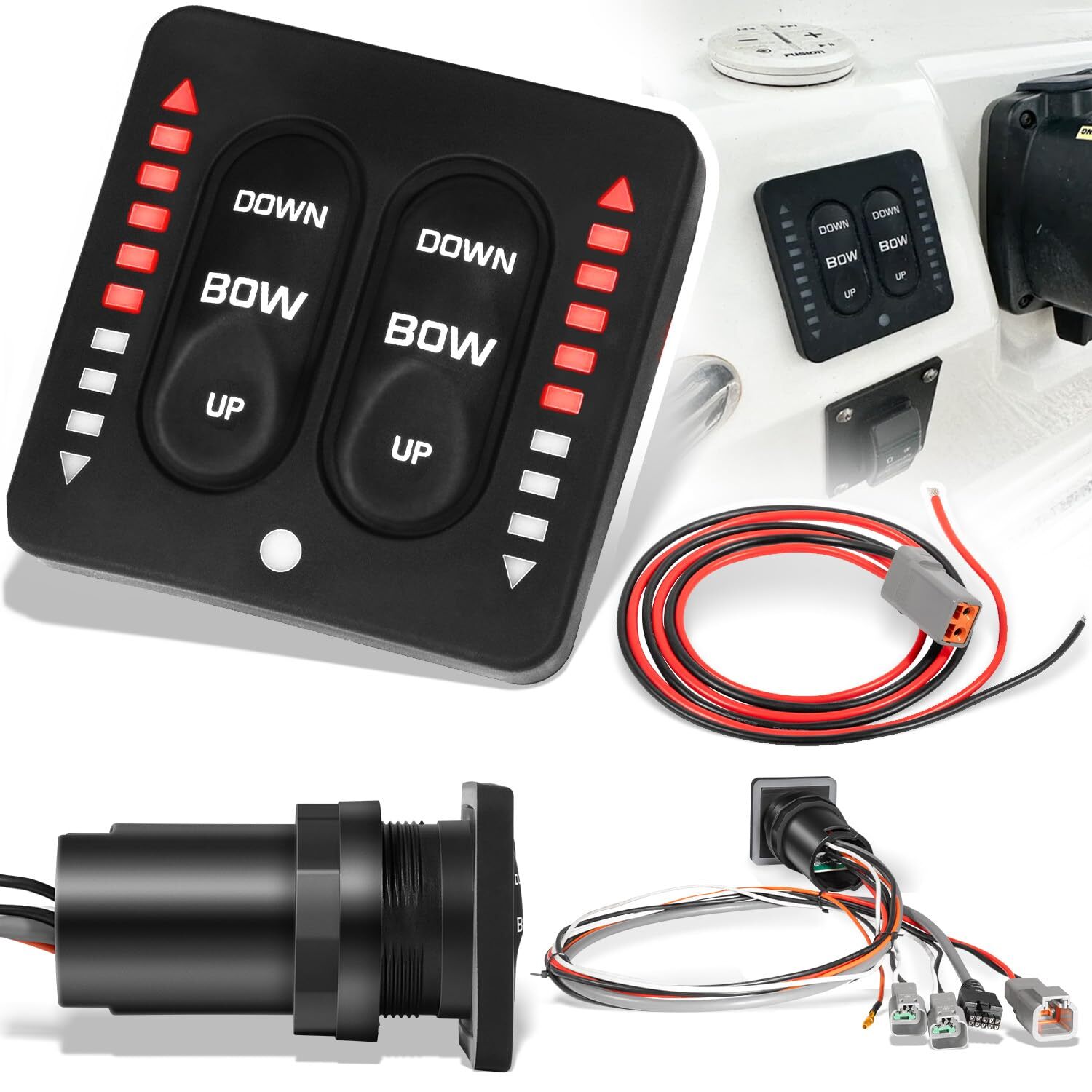 15170-001 For Lenco LED Indicator Integrated Tactile Switch Kit with Pigtail