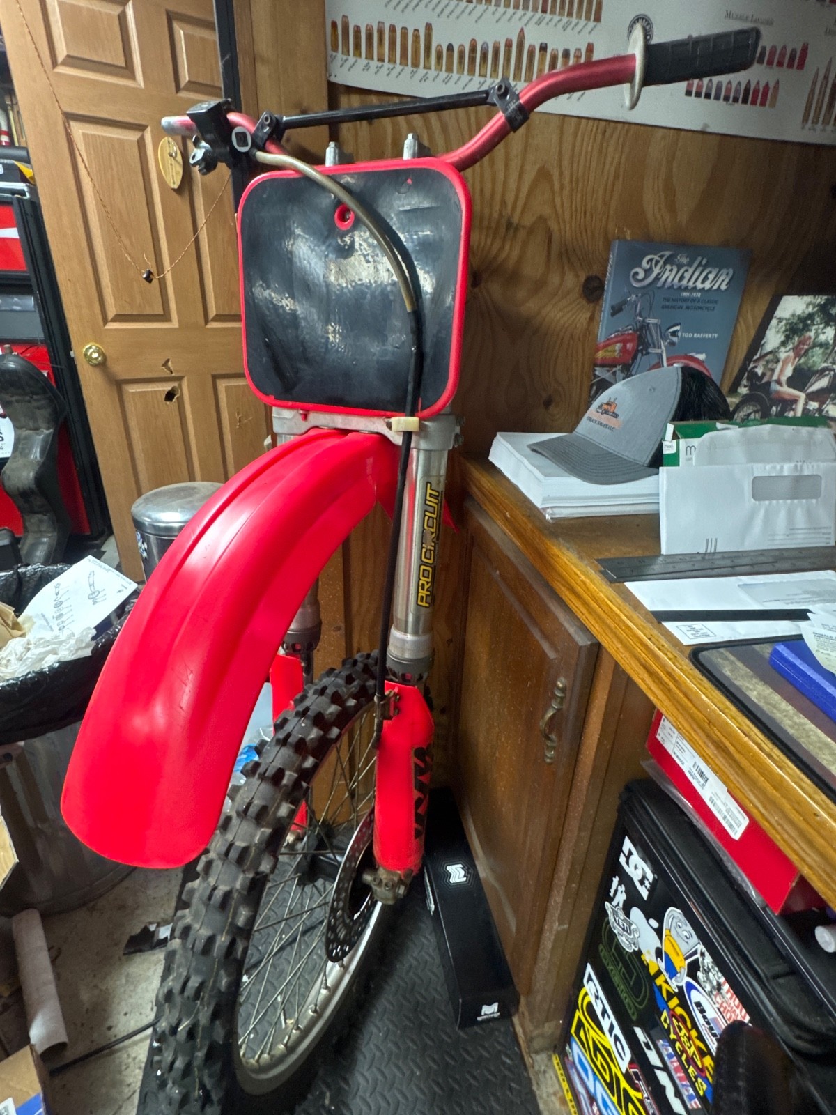 1994 Honda CR125 front end 1994 Honda CR125 front end