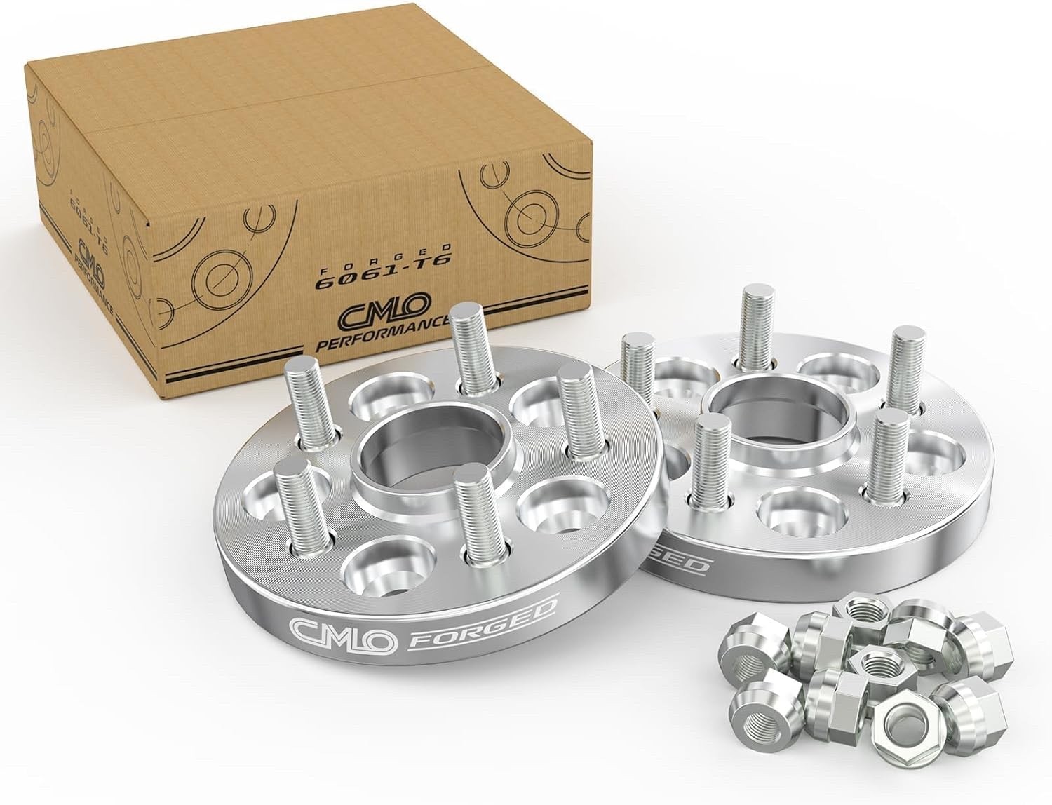 Customadeonly 5x114.3 to 5x120 Wheel Adapters 25mm (1 Inch) - 6061-T6 Foraged