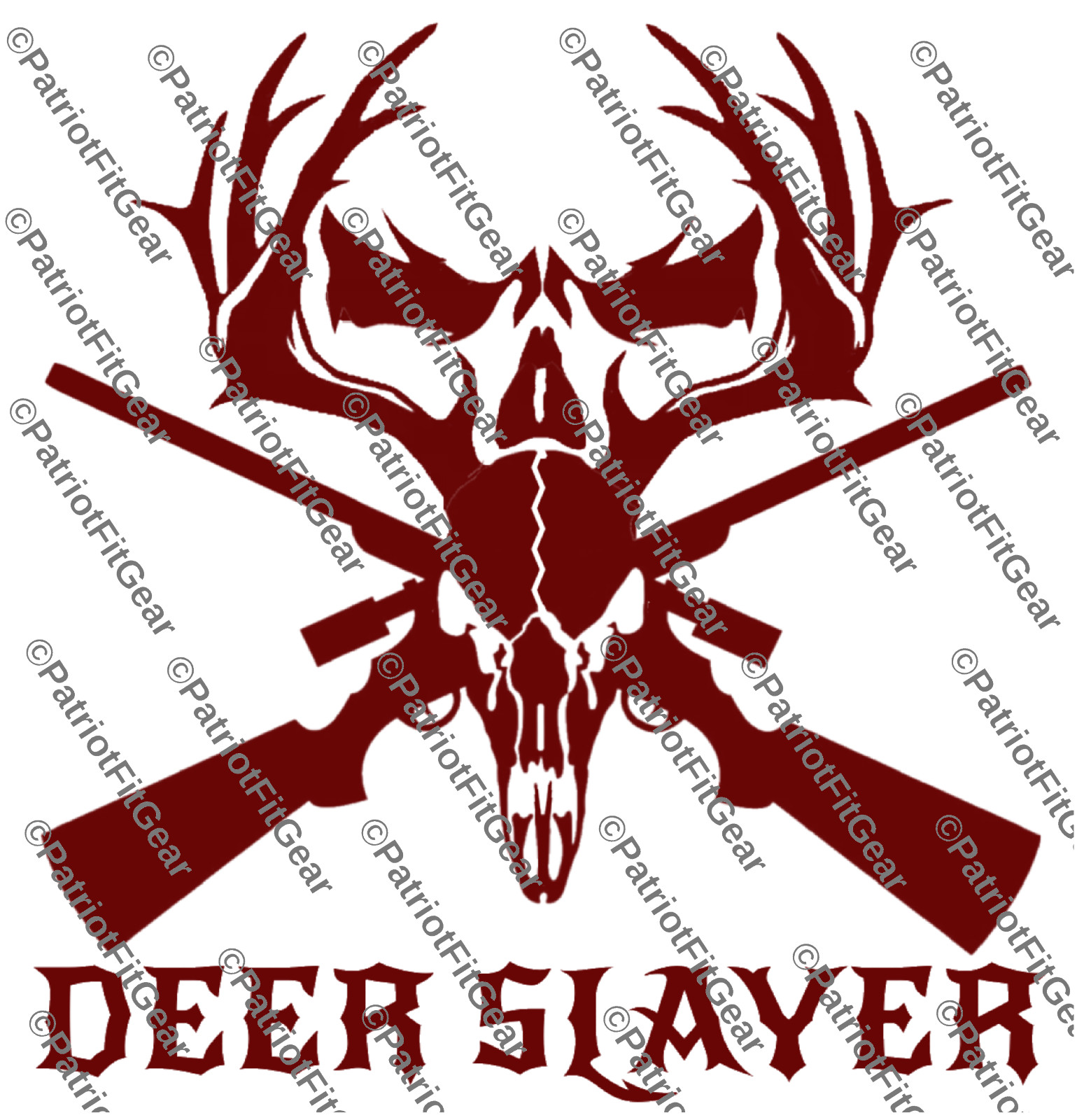 Deer Slayer,One Shot One Kill,Deer Hunting,Death From Above,Buck,Custom Decal
