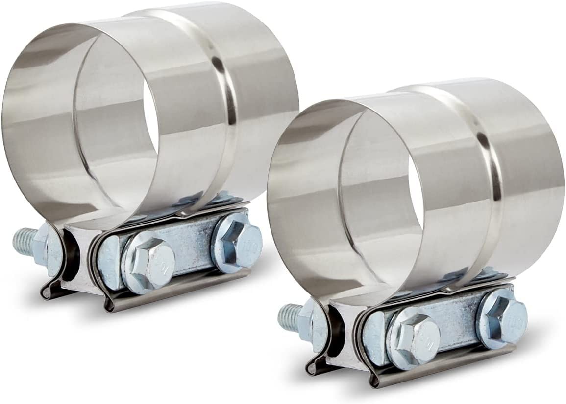 1.5\'\' Lap Joint Exhaust Band Clamp, Heavy-duty Clamps 1.5in, 2pack 1.5\'\' Lap Joint Exhaust Band Clamp, Heavy-duty Clamps 1.5in, 2pack
