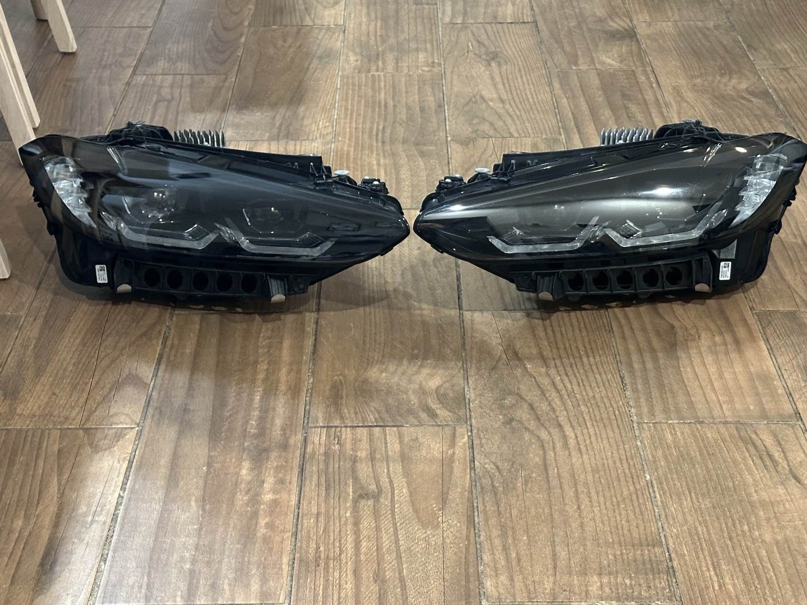 2021-2024 BMW M3 M4 G80 G82 G83 OEM Shadowline LED Headlights Pair Genuine