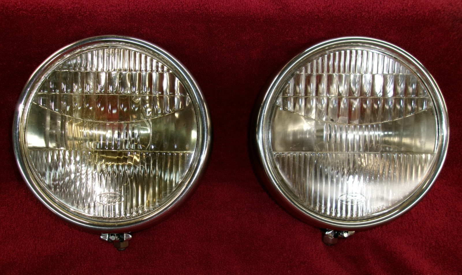 1930-31 Ford Model A Two Light Headlights, Pair, Single Bulb, Used, Very Clean 1930-31 Ford Model A Two Light Headlights, Pair, Single Bulb, Used, Very Clean