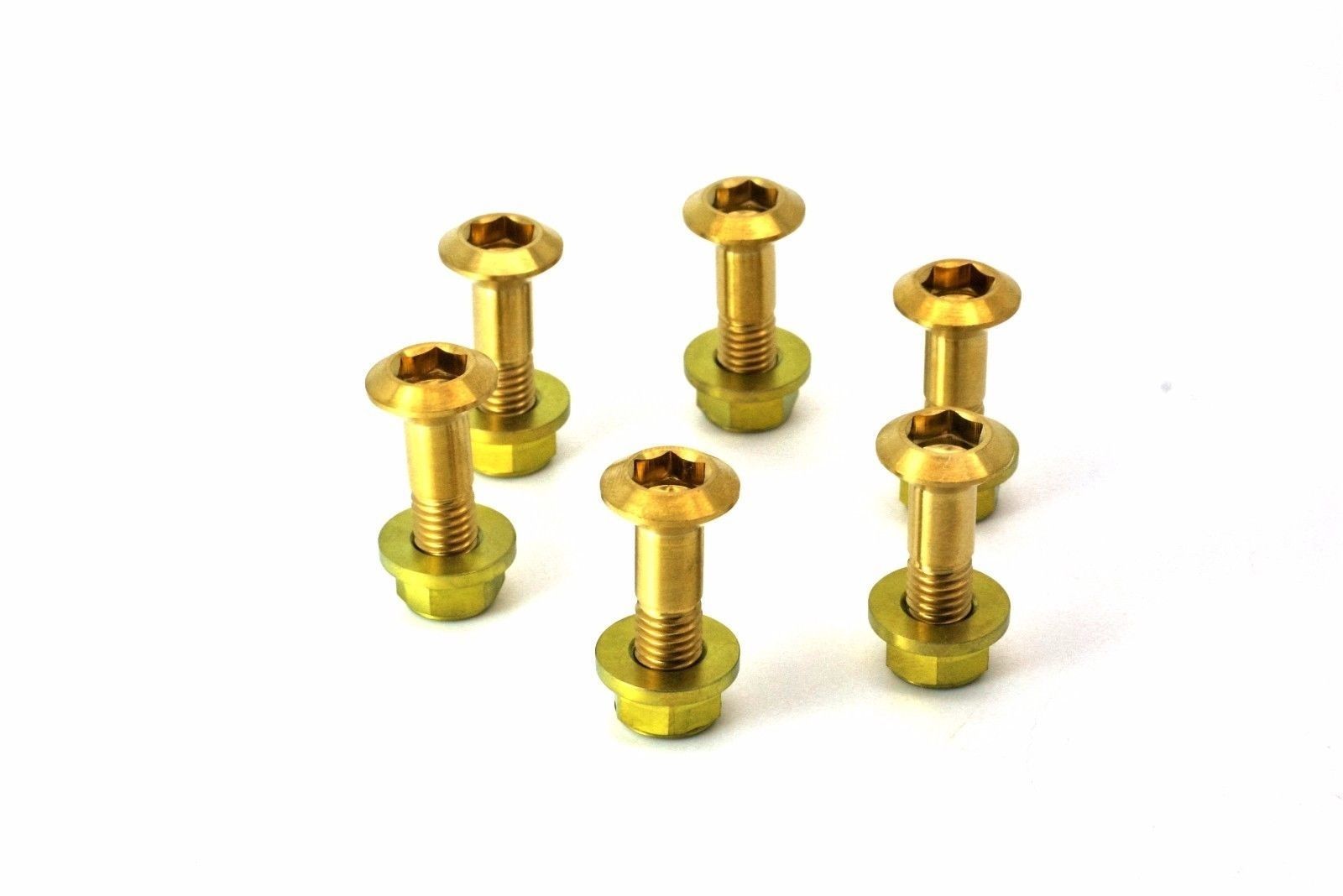 Gold Titanium Sprocket Bolts and Nuts Kit by Flo Motorsports Dirtbike dirt bike