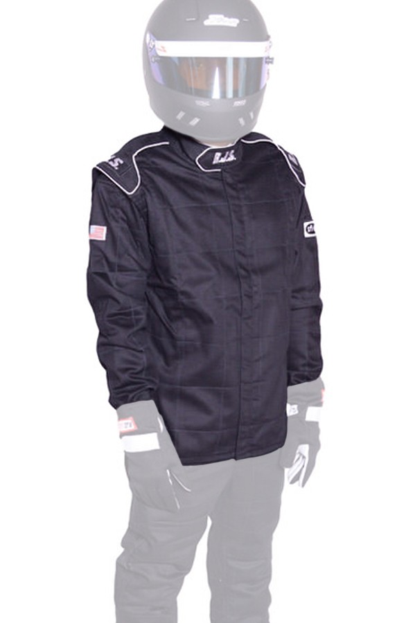 RJS Safety Elite Series Driving Jacket SFI 3.2A/5 Black 2X-Large RJS Safety Elite Series Driving Jacket SFI 3.2A/5 Black 2X-Large