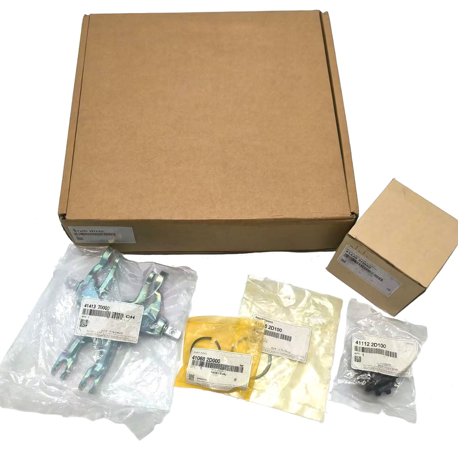 NEW Double Clutch Actuator + Bearing + Fork 6P Set for Hyundai Kia US STOCK