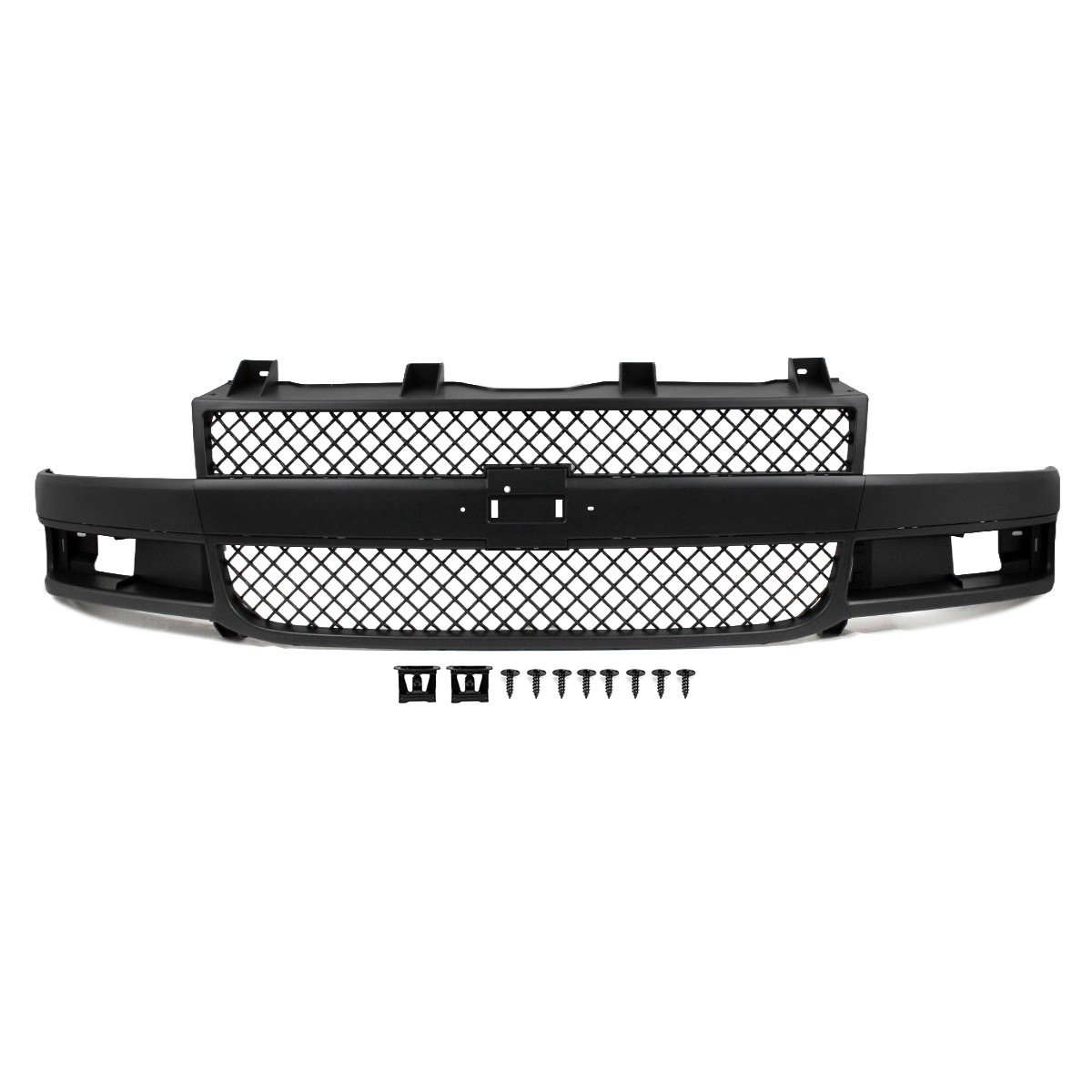 Black / Chrome Front Grille Assembly For 2003-2025 Chevrolet Express 2500 3500
