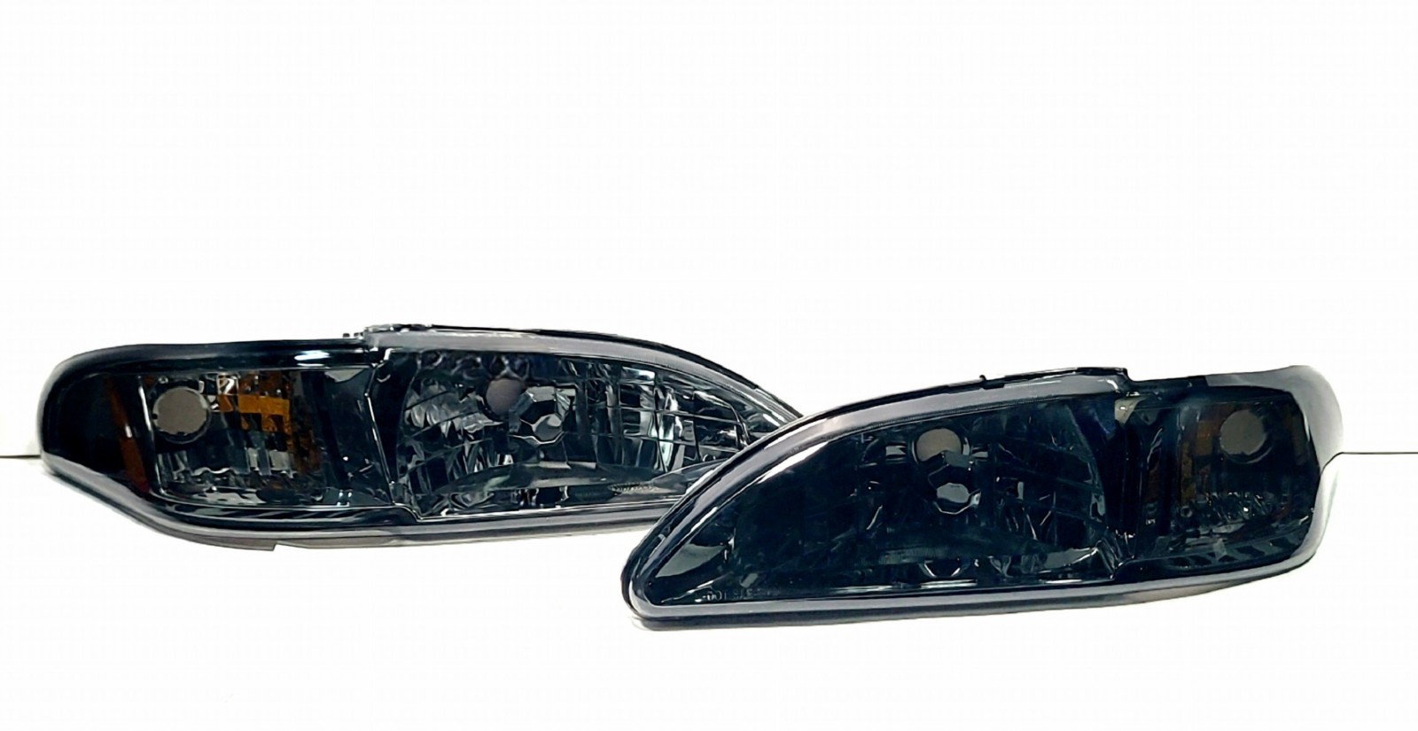 Fit 1994-1998 Ford Mustang 1PC Style Headlights Corner Signal Lamps Left+Right