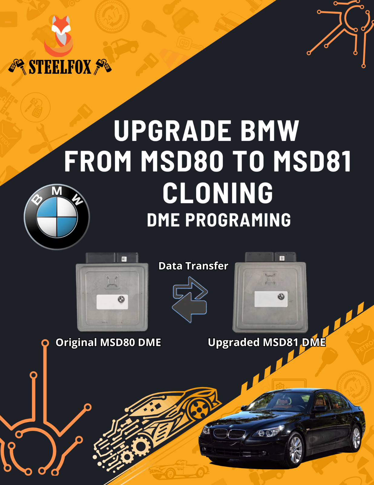 Upgrade BMW From MSD80 To MSD81 Cloning, DME Programing