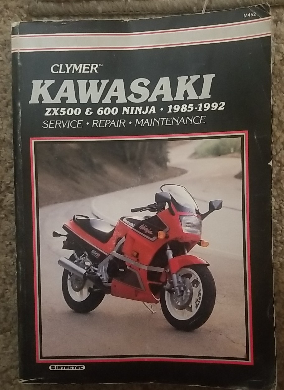 Clymer Kawasaki Service Repair Shop Manual 1985-1992  ZX500 ZX600 Ninja 600 EUC