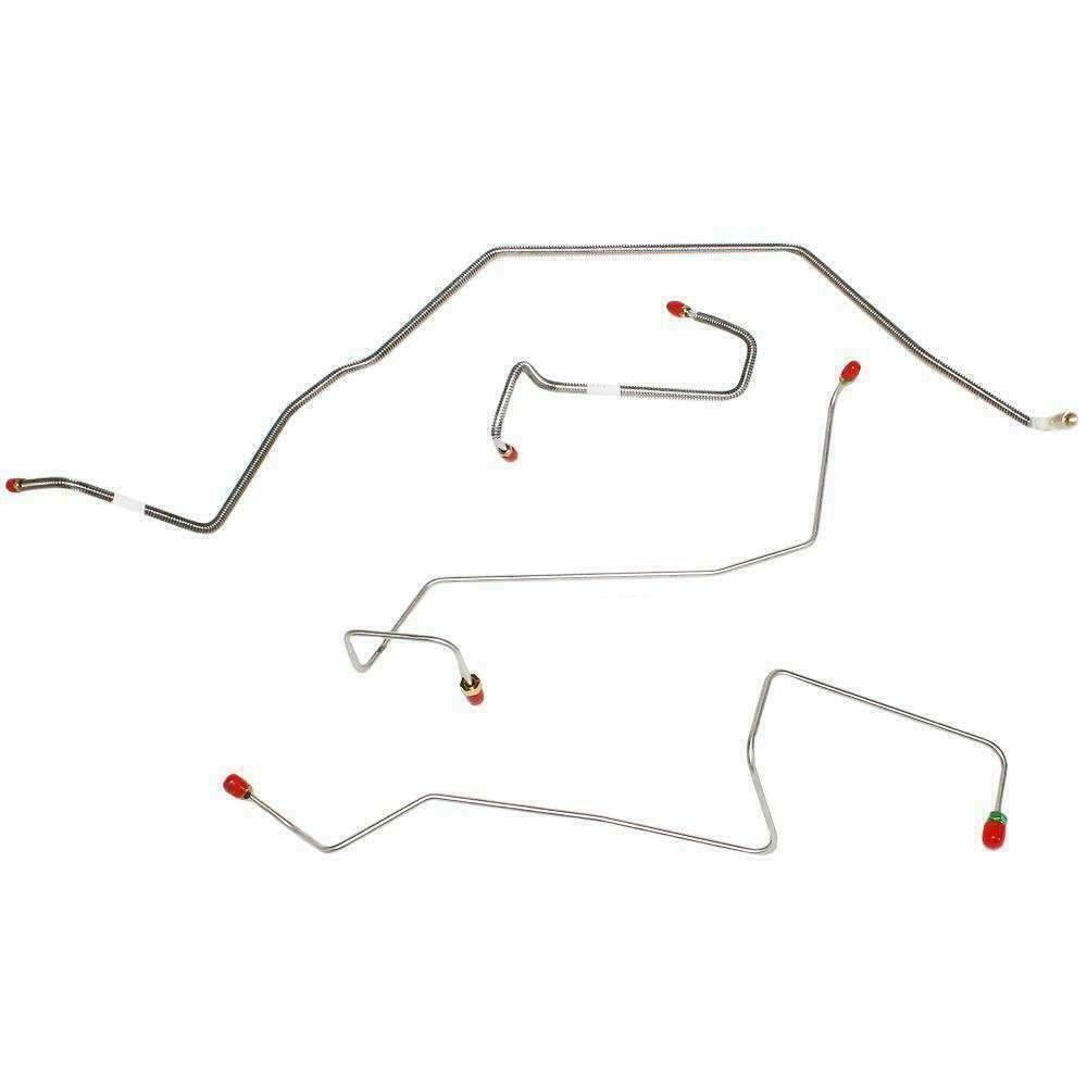 Fits 1994-97 Ford Ranger RWABS 2WD Rear Drum Front Brake Line Kit TKT9441SS-CPP