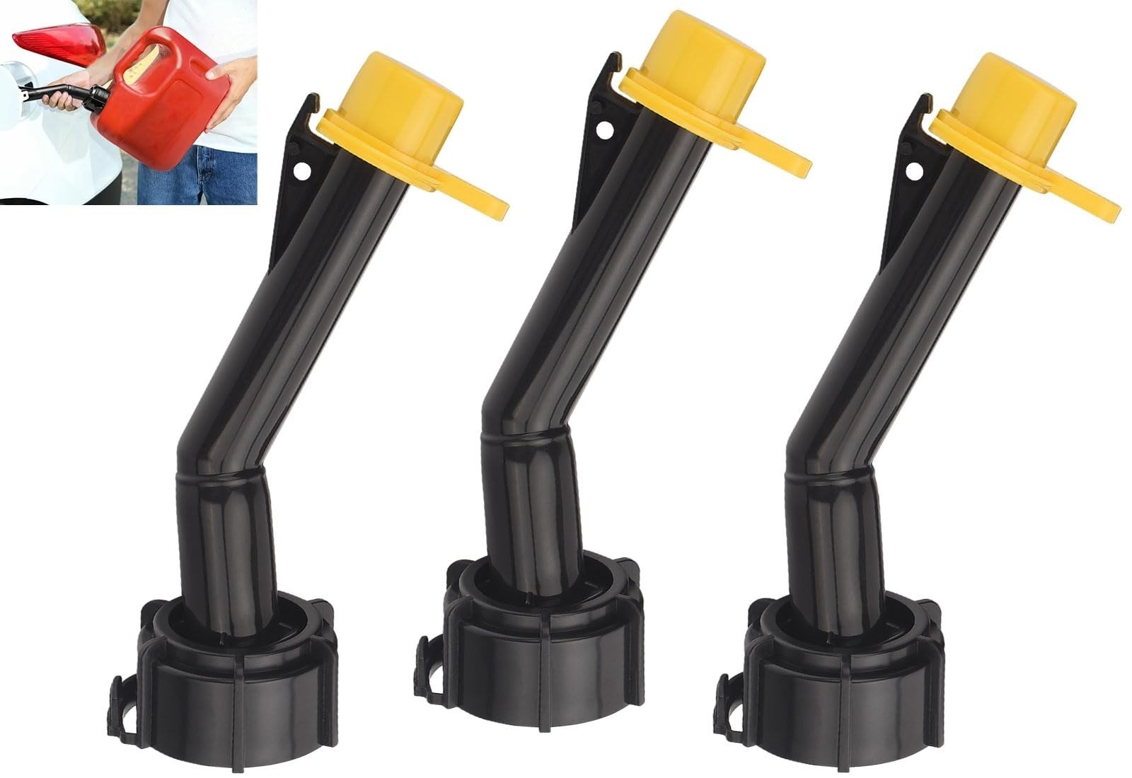 3 Pcs Fuel Gas Can Jug Spouts Nozzles Rings Caps Assembly Kit Old Style Set 3 Pcs Fuel Gas Can Jug Spouts Nozzles Rings Caps Assembly Kit Old Style Set