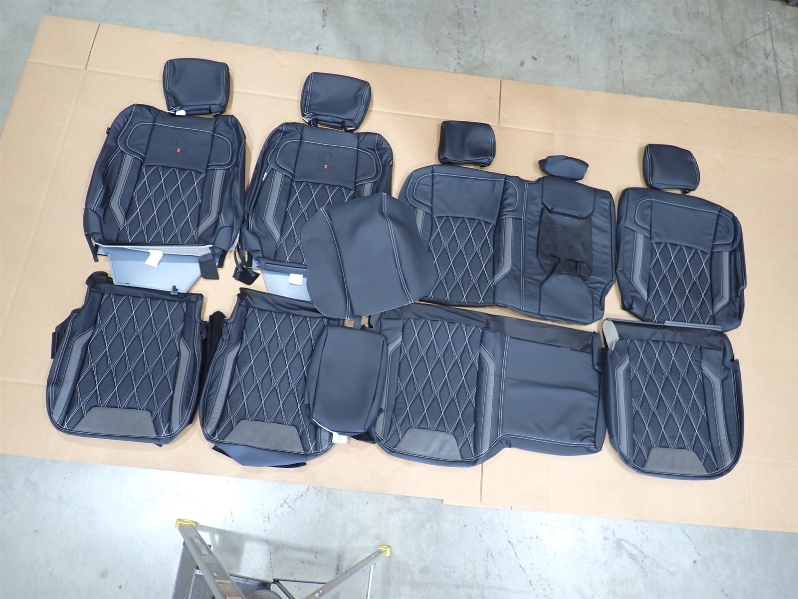 2019-2026 RAM Crew Cab 2500 Laramie Power Wagon Alea Black Leather Seat Covers