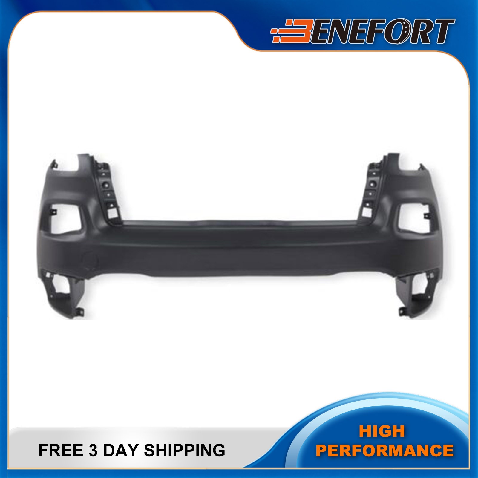 New Front Bumper Cover Black Replacement For 2014-2018 Jeep Cherokee 5NJ52TZZAB