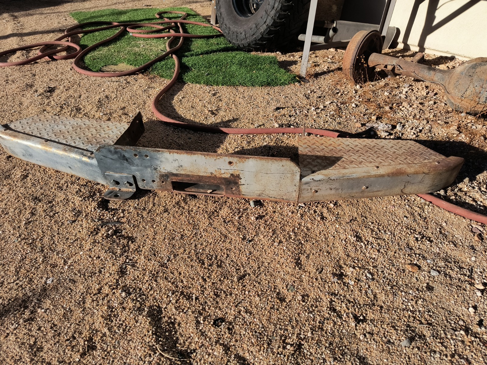 Vintage Truck Jeep Winch Bumper Vintage Truck Jeep Winch Bumper