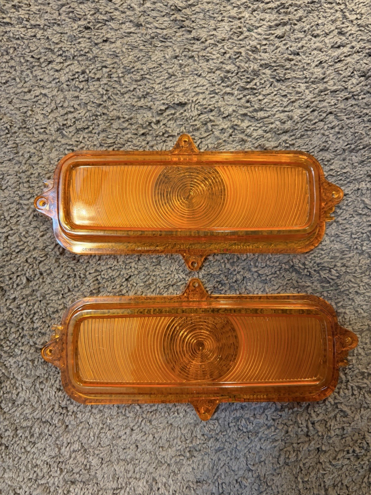 Pair Of Guide FIB-60 Amber Lens For 1960-66 Chevy/GMC Pickups, Never Used Pair Of Guide FIB-60 Amber Lens For 1960-66 Chevy/GMC Pickups, Never Used