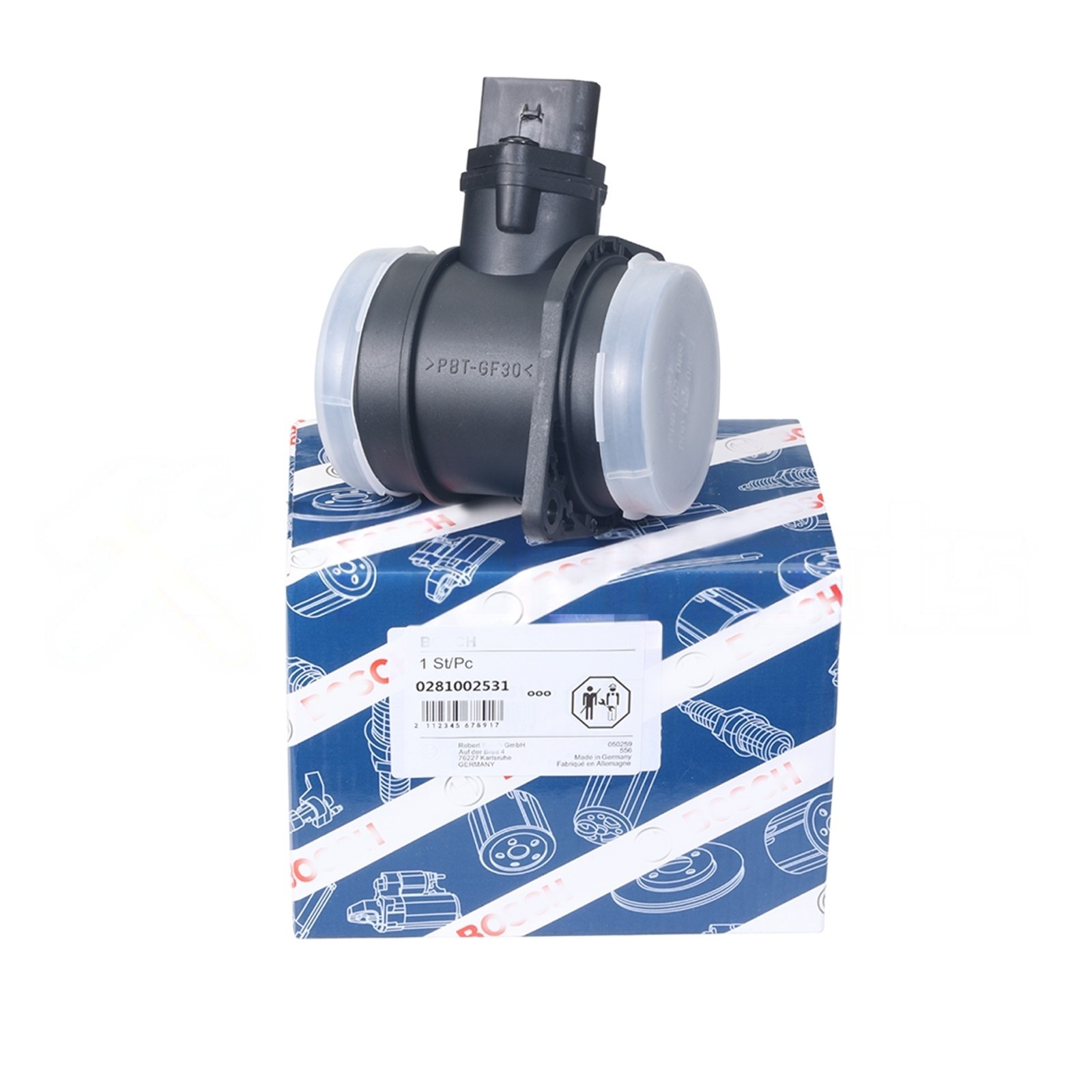 Mass Air Flow Sensor 0281002531 For 04-06 Bosch VW Volkswagen Beetle Jetta Golf
