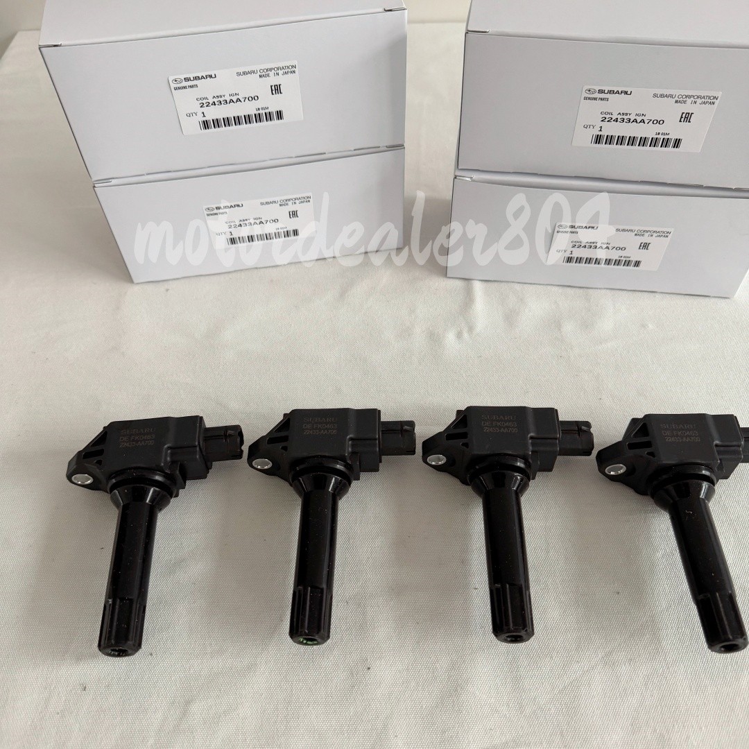 4PCS New Ignition Coil OE#22433AA700 Fits for Subaru WRX Forester Outback Legacy
