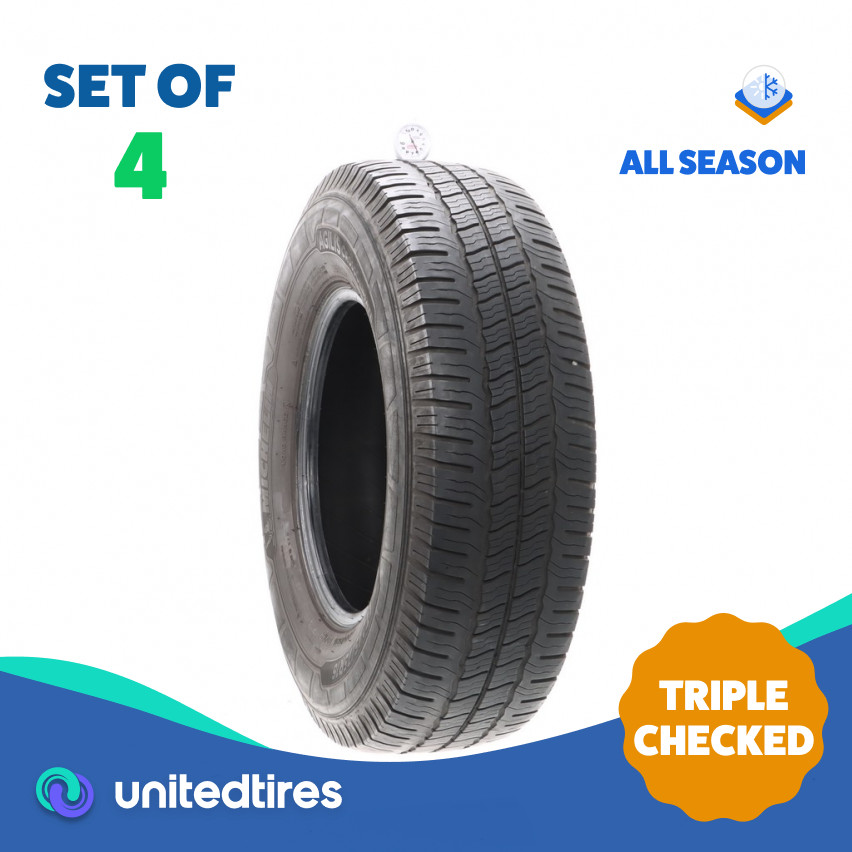 Set of (4) Used LT 245/75R16 Michelin Agilis CrossClimate 120/116R - 6-6.5/32