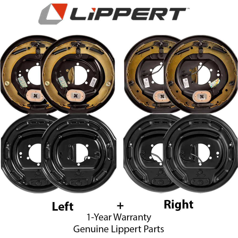 Lippert 4x 12x2 Electric RV Trailer Brake Assembly 2-Pair 4-7K Fit Dex/AlKo Etc