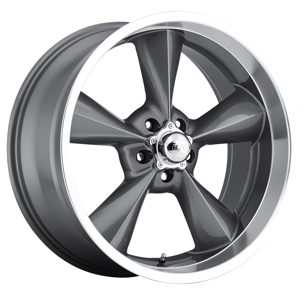 BLEM WHEEL - B/G ROD WORKS Old School 15X7 5X127 ET0 Gunmetal Machined Lip 
