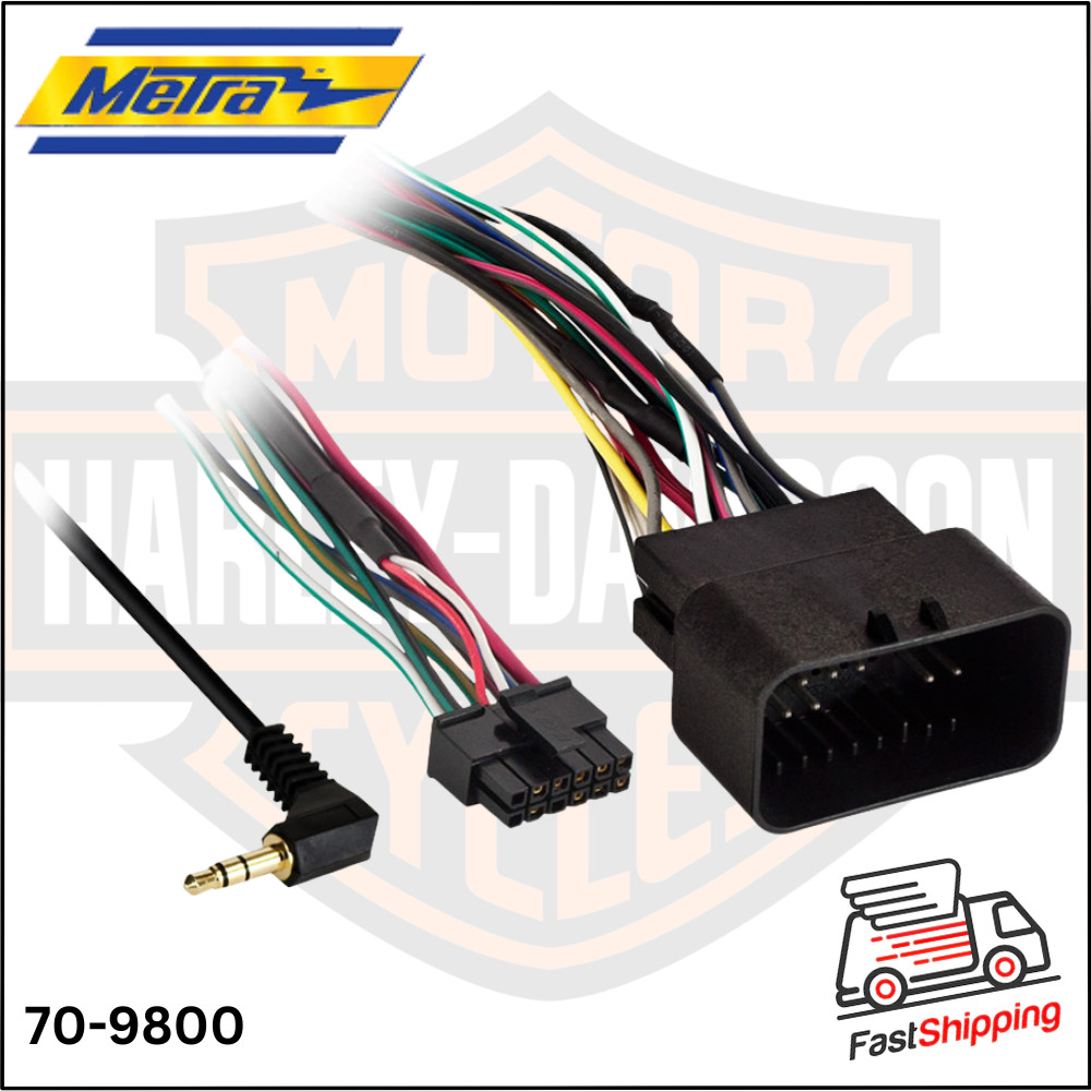70-9800 METRA / 1998-2013 HARLEY DAVIDSON RADIO HARNESS **NEW**