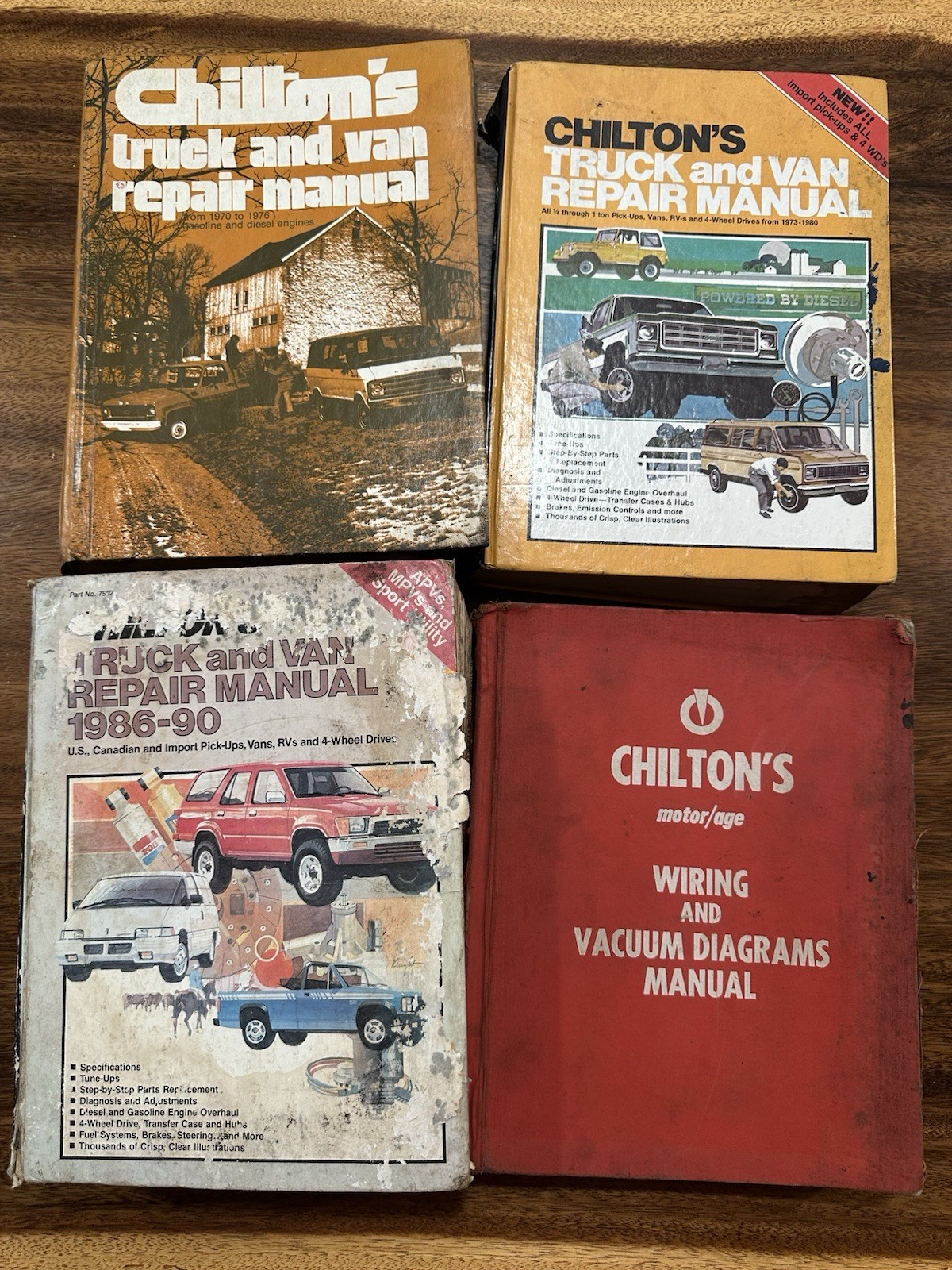 Lot Of 4 Vintage Chilton Truck & Van Repair Manuals Engines USA See Pictures Lot Of 4 Vintage Chilton Truck & Van Repair Manuals Engines USA See Pictures