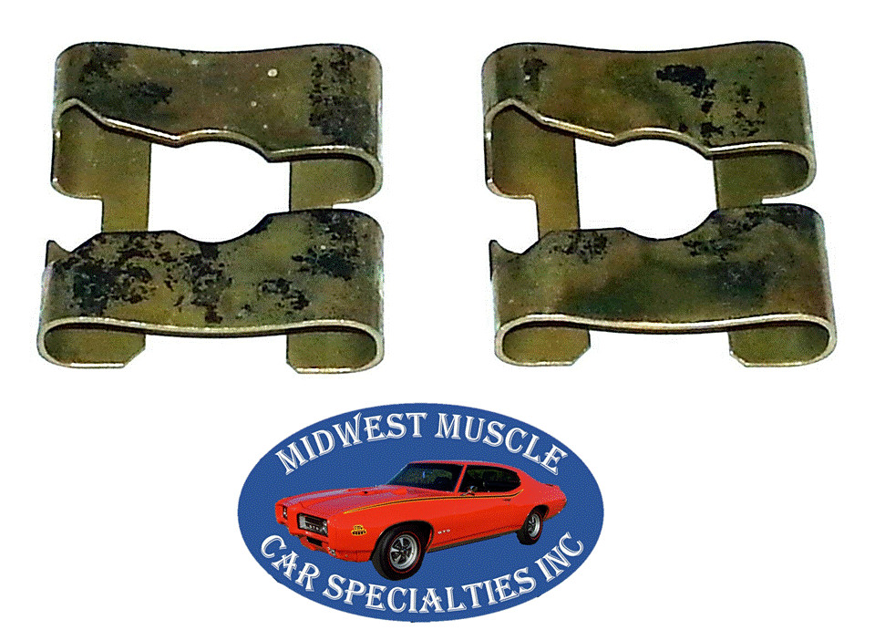 65-74 NOS Side Door Rear Quarter Window Glass Regulator Arm Retainer Clip 2pc GM 65-74 NOS Side Door Rear Quarter Window Glass Regulator Arm Retainer Clip 2pc GM