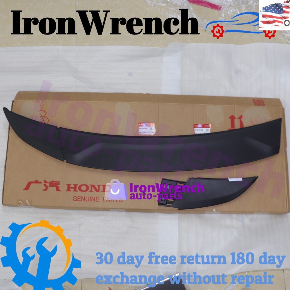 OEM R+L Hood Garnish Upper Molding Trim for Honda 15-20 Fit