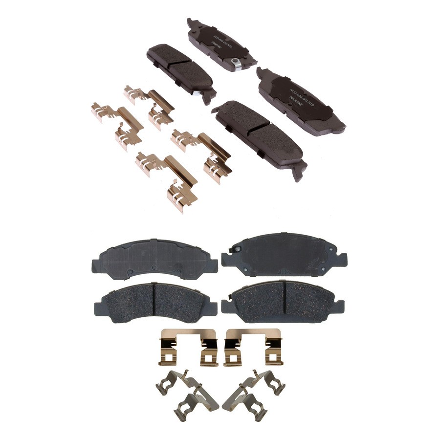 ACDelco 14D1194CHF1 14D1363CH Disc Brake Pad Kit Front Rear
